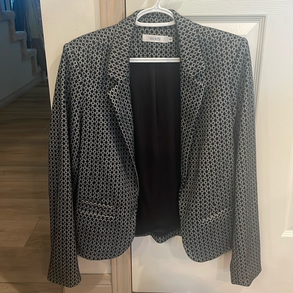 Ricki’s Ladies Open Front Patterned Blazer